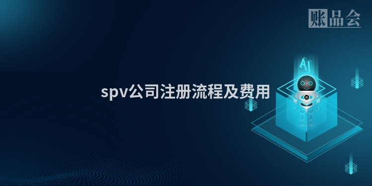 spv公司注册流程及费用